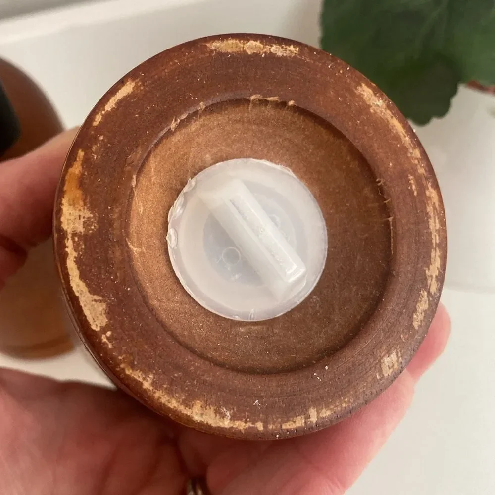 Vintage MCM Art Deco Mr. Dudley Wood Salt Shaker and Pepper Grinders